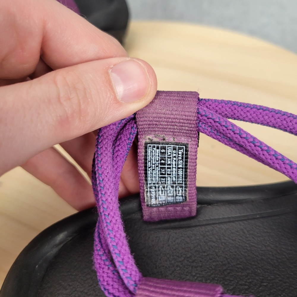 Teva Hurricane XLT Infinity Sandals Women 6 Purple Strappy Rope Gladiator - Picture 10 of 11